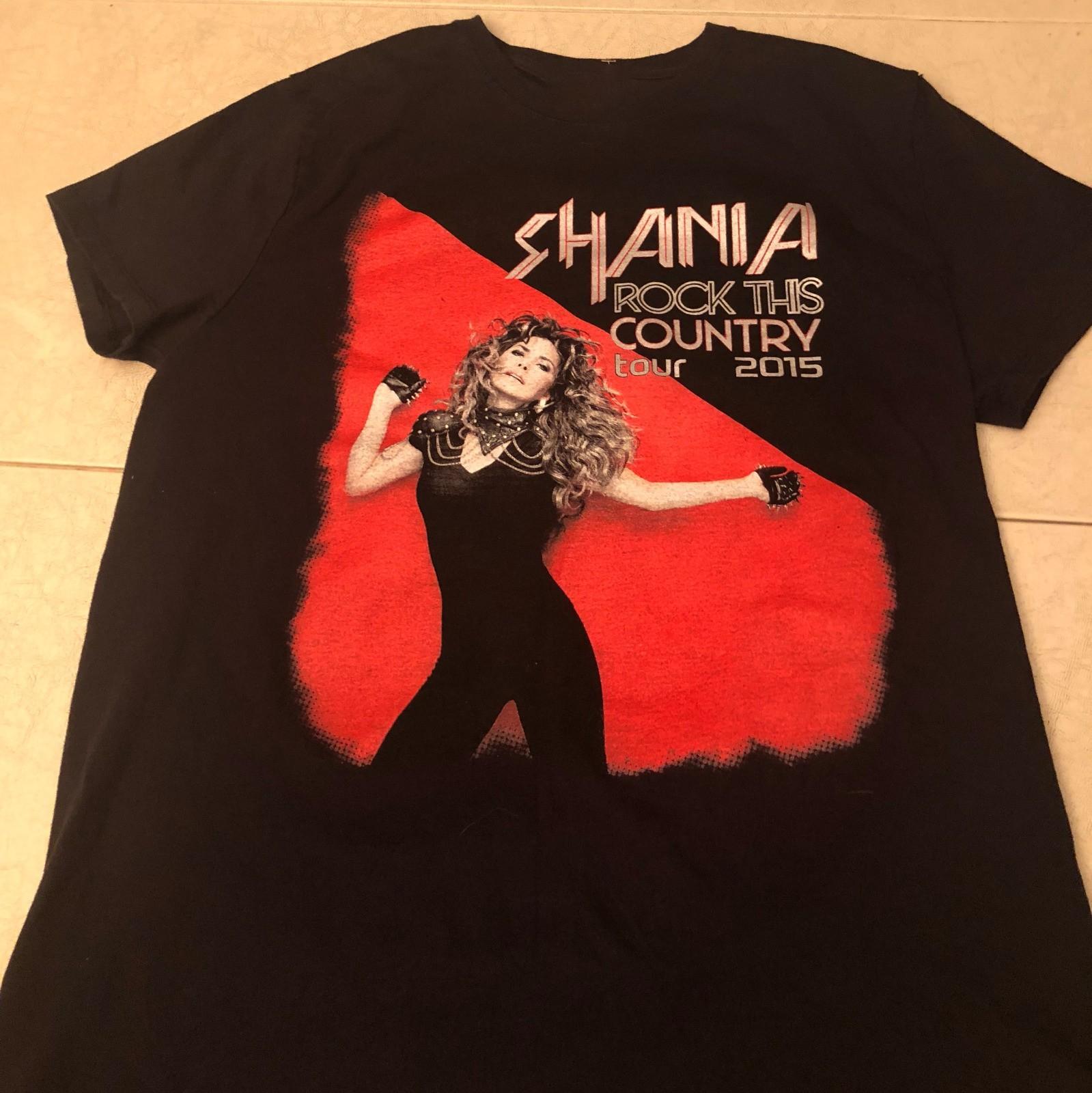 

New SHANIA TWAIN Rock This Country Tour 2015 Black Men All Size T-Shirt 5XL різнокольоровий