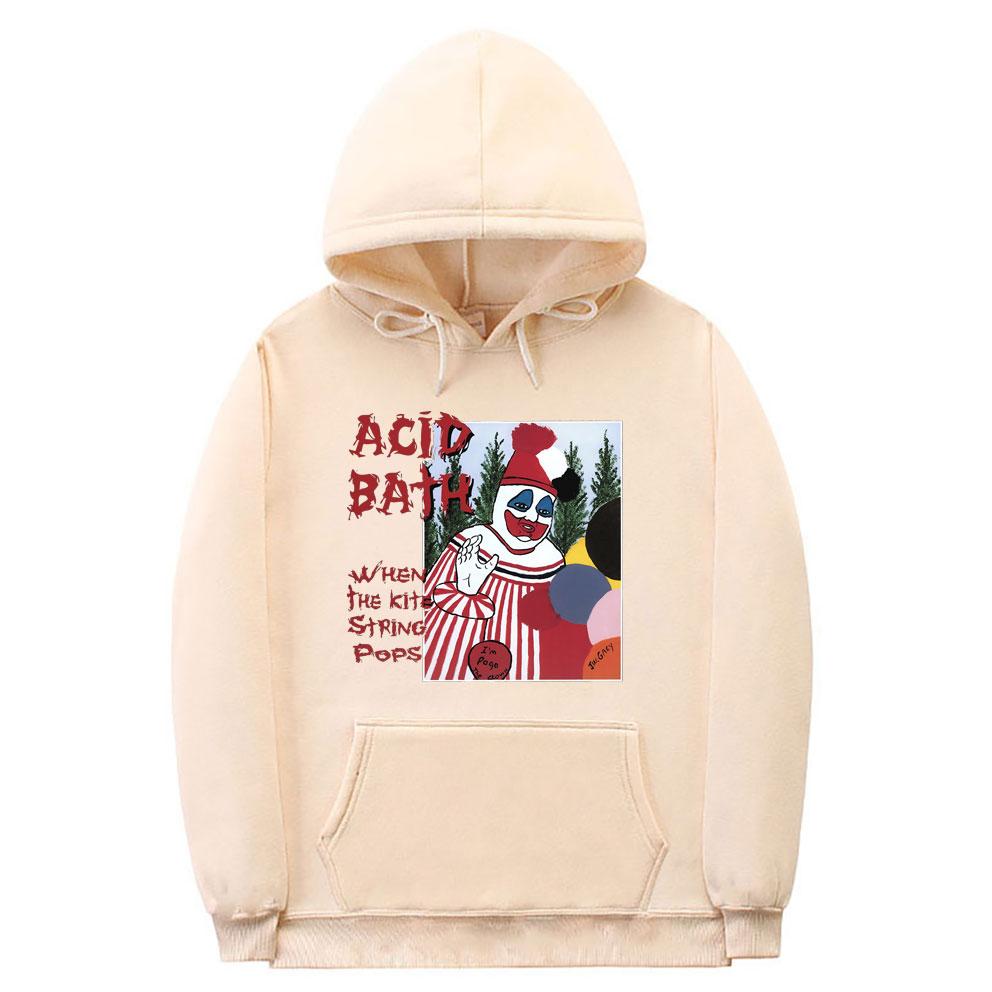 Mikina Acid Bath Hoodie Psychic Tv Coil Sludge Metal Unisex Dámská Móda Vintage Volné Mikiny Topy Hip Hop Rock Punk Gotická mikina