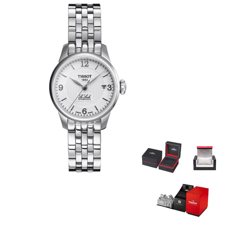 

TISSOT Le Locle Collection Automatic Mechanical Movement Women s Watch 25.3mm White Dial T41.1.183.34 Silver Dial