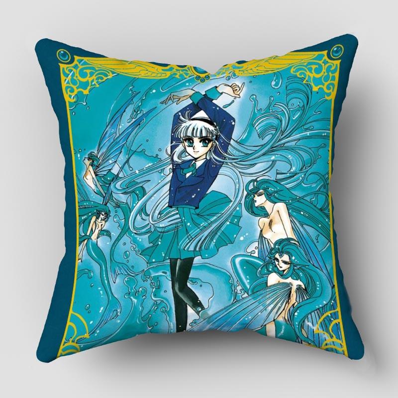 Musife Magic Knight Rayearth Pillowcase Art Square Zippered Pillow Cover 35*35,40*40,45*45cm wholesale