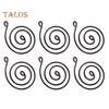 6 Pcs Air Plant Holder Metal Hanging Tillandsia Container Adjustable Swirl Air Plant Holder for Home Office Balcony Garden Decor