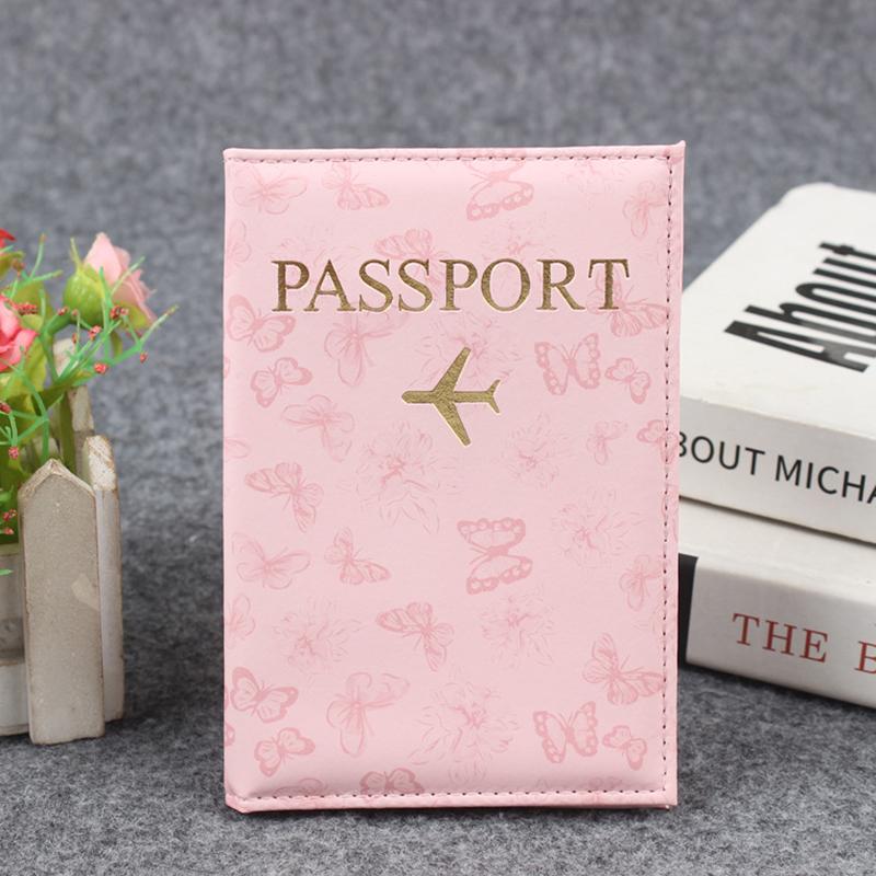 Id Holder With Airplane Clasp Pu Leather Travel Wallet, Multiple Card Slots Passport Holder Travel Passport Cover For Men Women