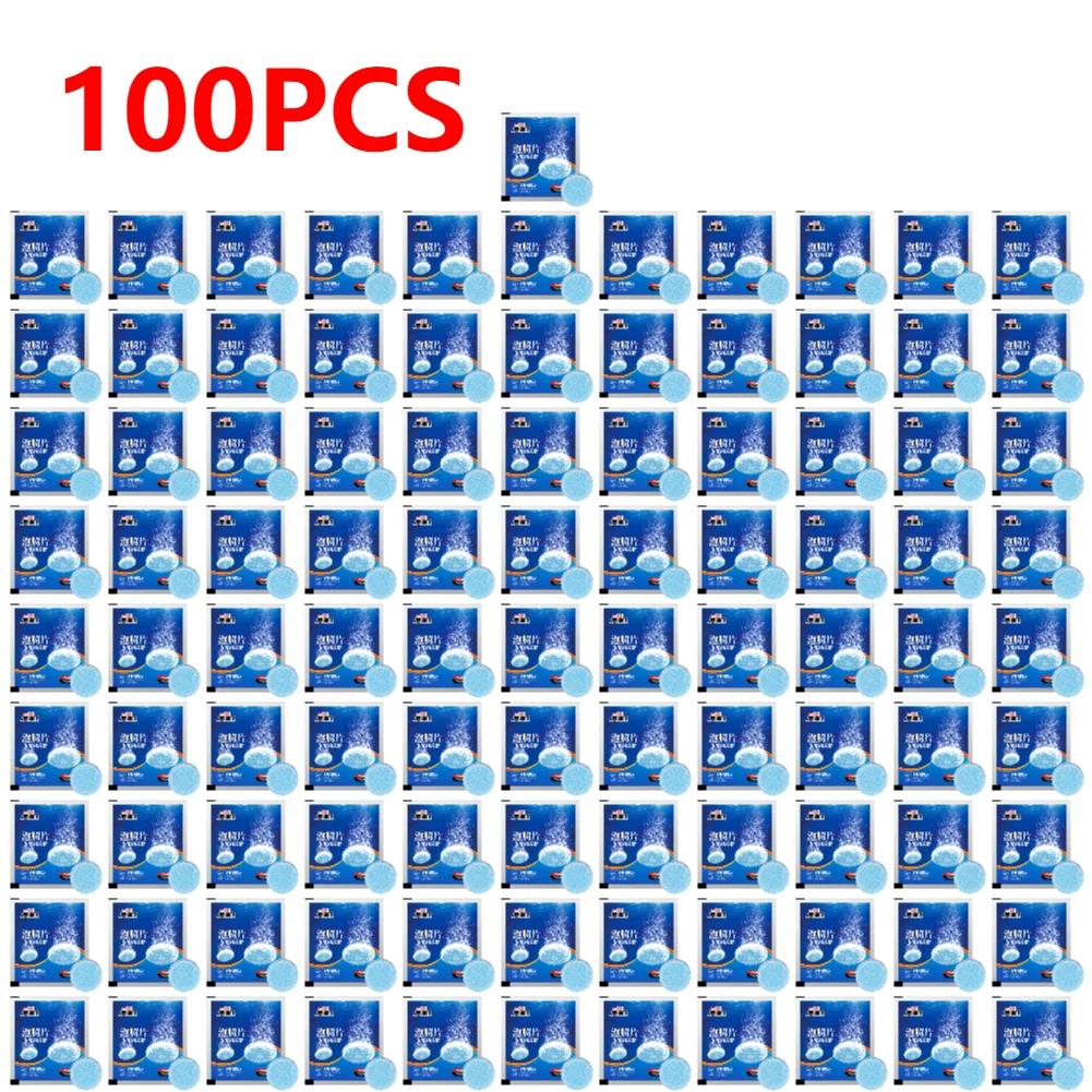 100PCS Limpador Sólido Limpador de Pára-brisas de Carro Comprimido Efervescente Limpador Automático de Vidro Comprimidos Concentrados de Limpeza Sólida Detergente
