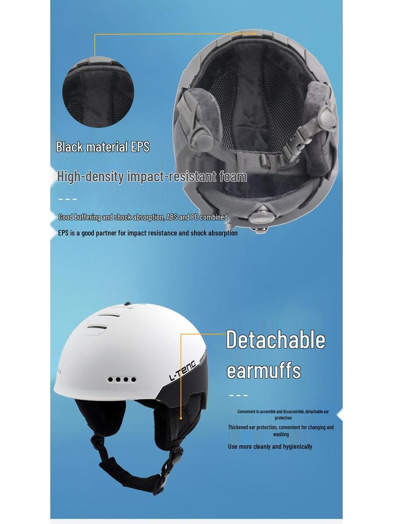 Ultra-Light Protective Ski Helmet for Men and Women – Professional Snowboard Style