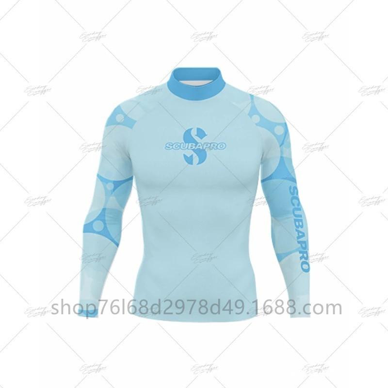 SCUBA Surfing Wear Outdoor Sunscreen Snorkeling Swimwear Long-sleeved Split Top Quick-drying Diving Suit Support