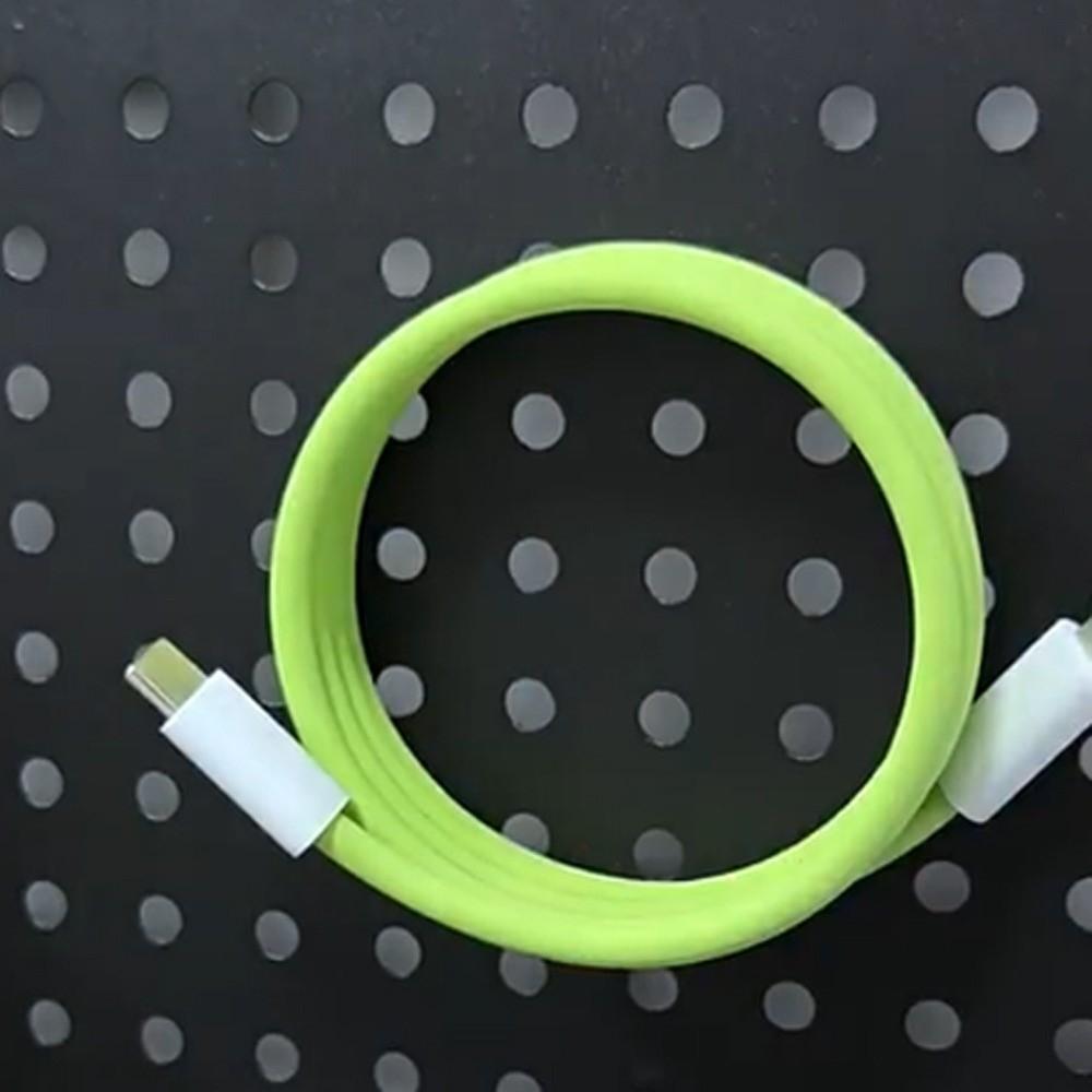 Magnetic Type C Silicone Data Cable Anti Winding USB To Type C Charging Cable  Phone Charging