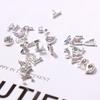 26Pcs Rhinestones Nails Studs Wear Resistant Remove Easily Manicure Accessories English Letters Nails