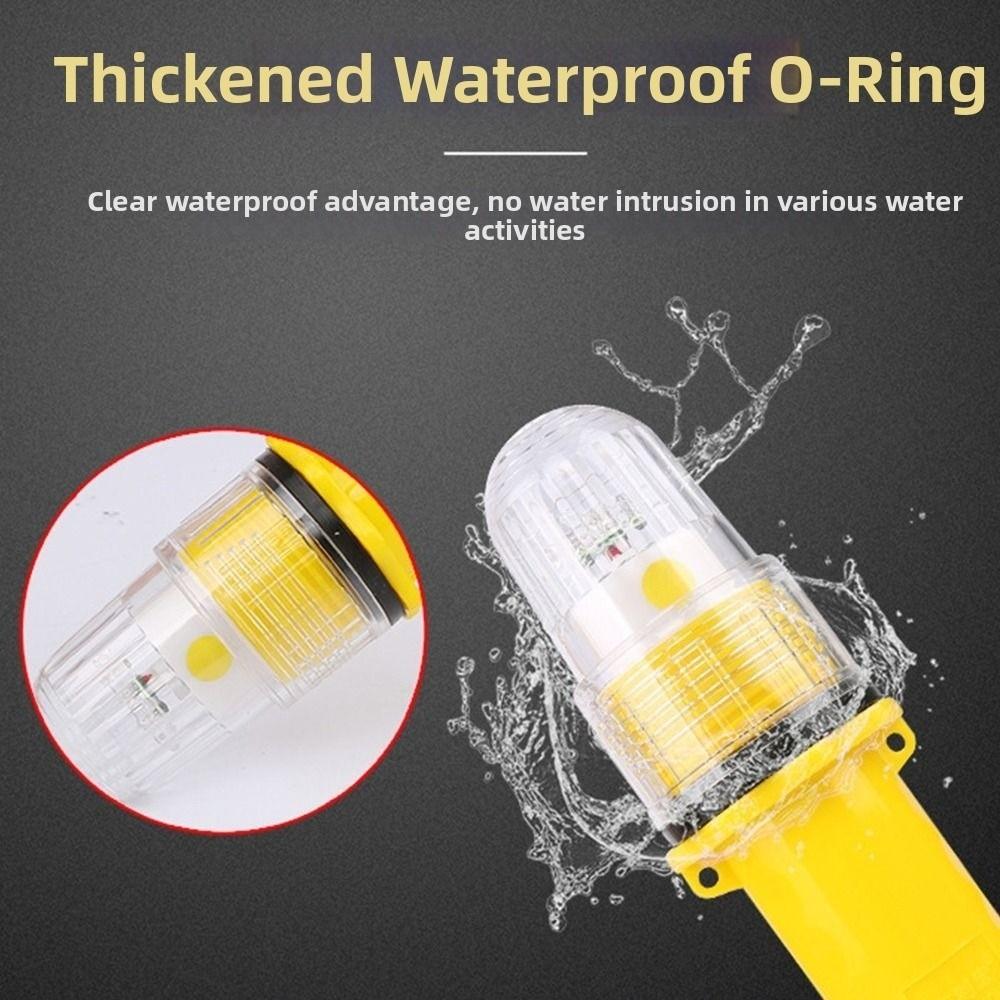 Floating LED Fishing Lights Monochrome Flashing Buoy Signal Light Fish Finder