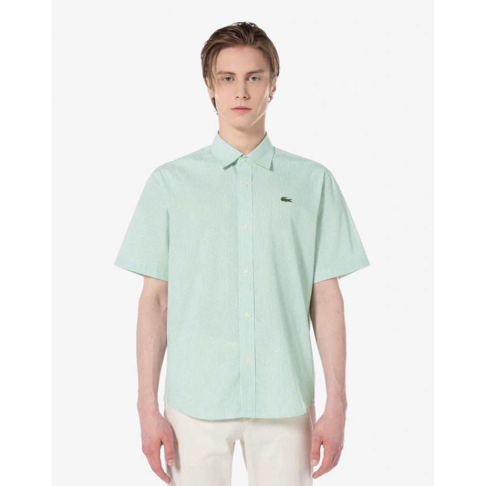 

LacoSte Men S Cotton Blend Short Sleeve Shirt Ch049e 54g 001 038