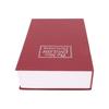 Book Safe Small Diversion Book Safe Storage Lock Box Money Coins Cards Hiding Box with Combination Lock Red