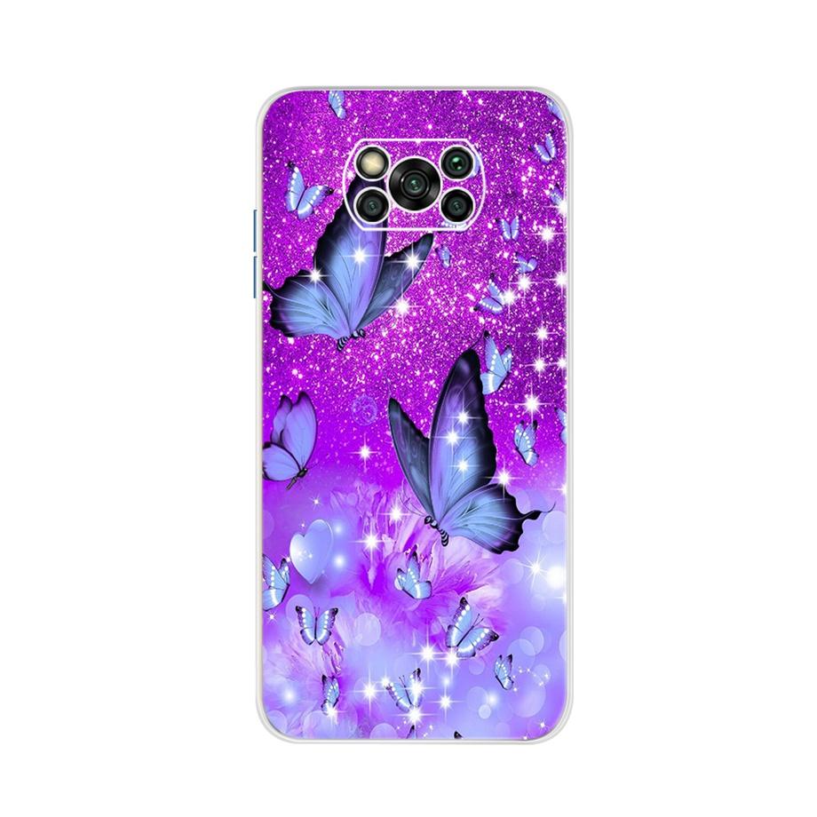 For Xiaomi Poco X3 Pro Back Cover 6.67" Cute Cat Patterns Transparent Bumper Cover For Xiaomi POCOX3 Pro POCO X 3 Cover Fundas