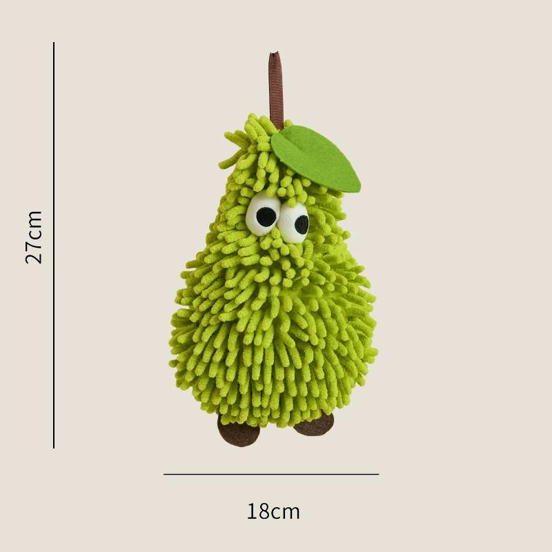 1Pcs Cute Fruit Hand Towel Thickened Chenille Absorbent Towel for For Kitchen and BathroomSoft and Skin Friendly
