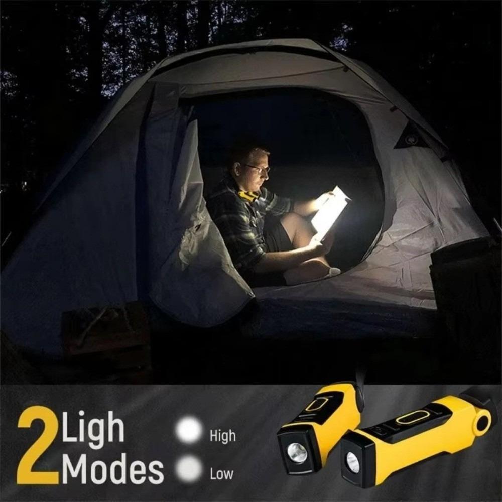Rechargeable LED Neck Light Long-lasting Two Brightness Levels Work Light Super Bright Bendable Arms Reading Light Reading