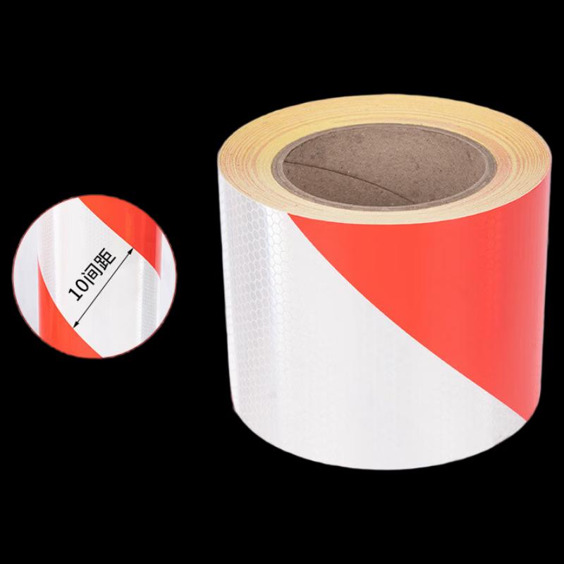 DAXTE Red & White Reflective Warning Tape