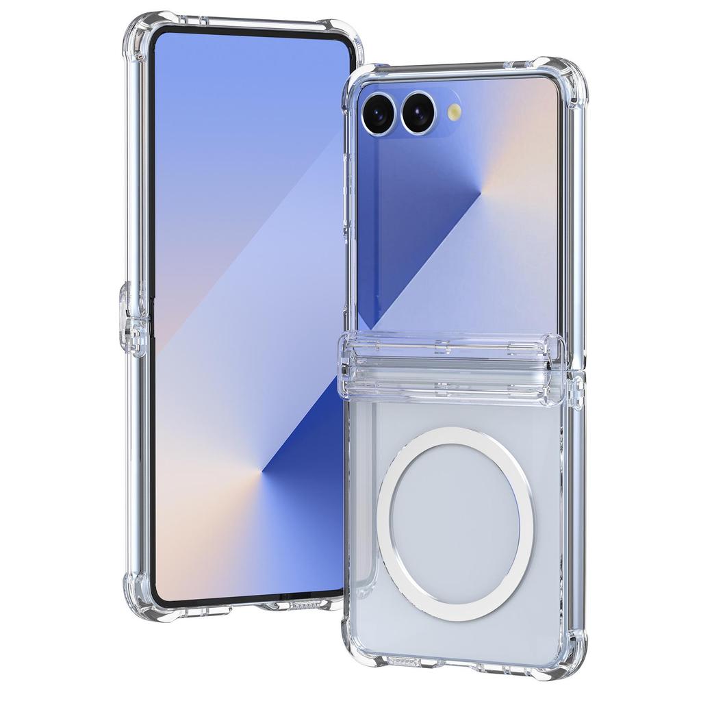 Husă de protecție aplicabilă pentru Samsung Z Flip7, Anti-cădere cu MagSafe pentru încărcare wireless, Compatibilă cu Flip6/5.