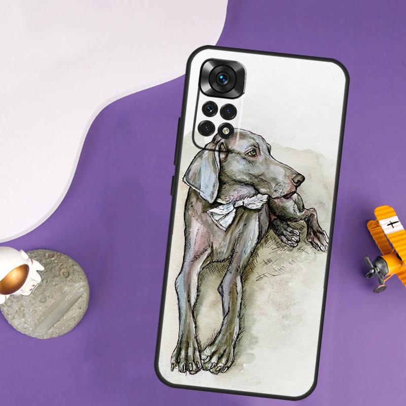 Weimaraner Dog Case For Xiaomi Redmi Note 13 Pro 14 12 9 10 11 Pro 10S 11S 12S Redmi 14C 13C 10C 12C Cover