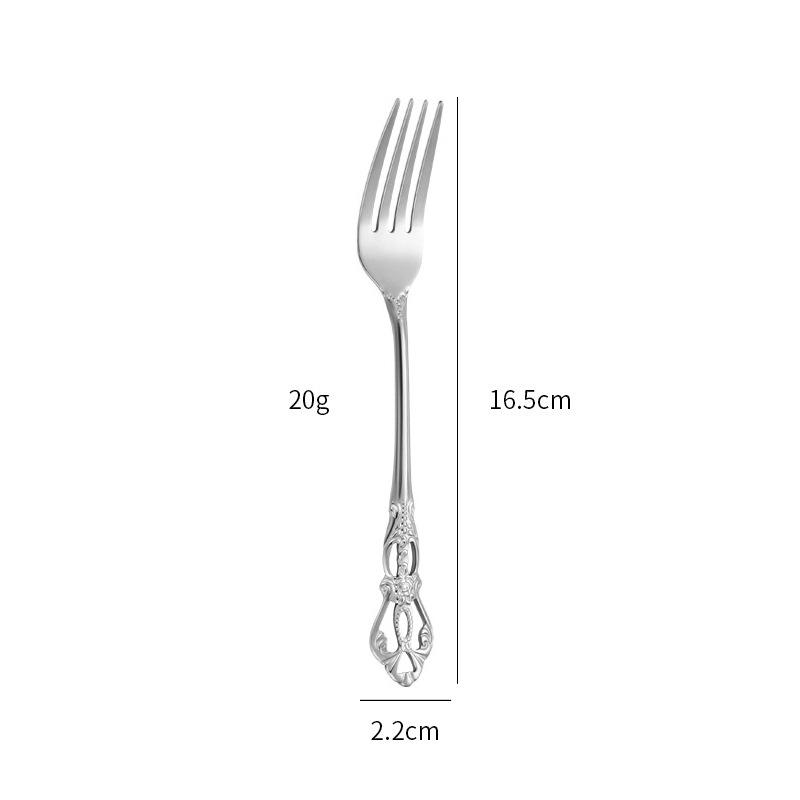 European Style Stainless Steel Steak Knife, Fork, and Spoon Set for Western Restaurant or Household Use