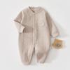 Cozy Cotton Baby Bodysuit: Warm Padded Jumpsuit for Newborns, Boys & Girls
