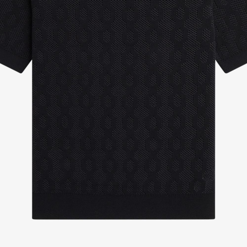 Fred Perry [Sharp] Open Knit T-Shirt (102) Afpm2417622-102