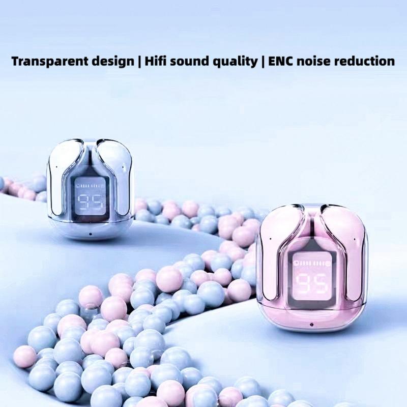 Original T2 Headphones 5.3 Wireless Earphones Bluetooth Headset Noise Cancelling HD HiFi Stereo Earbuds For Huawei Xiaomi iPhone