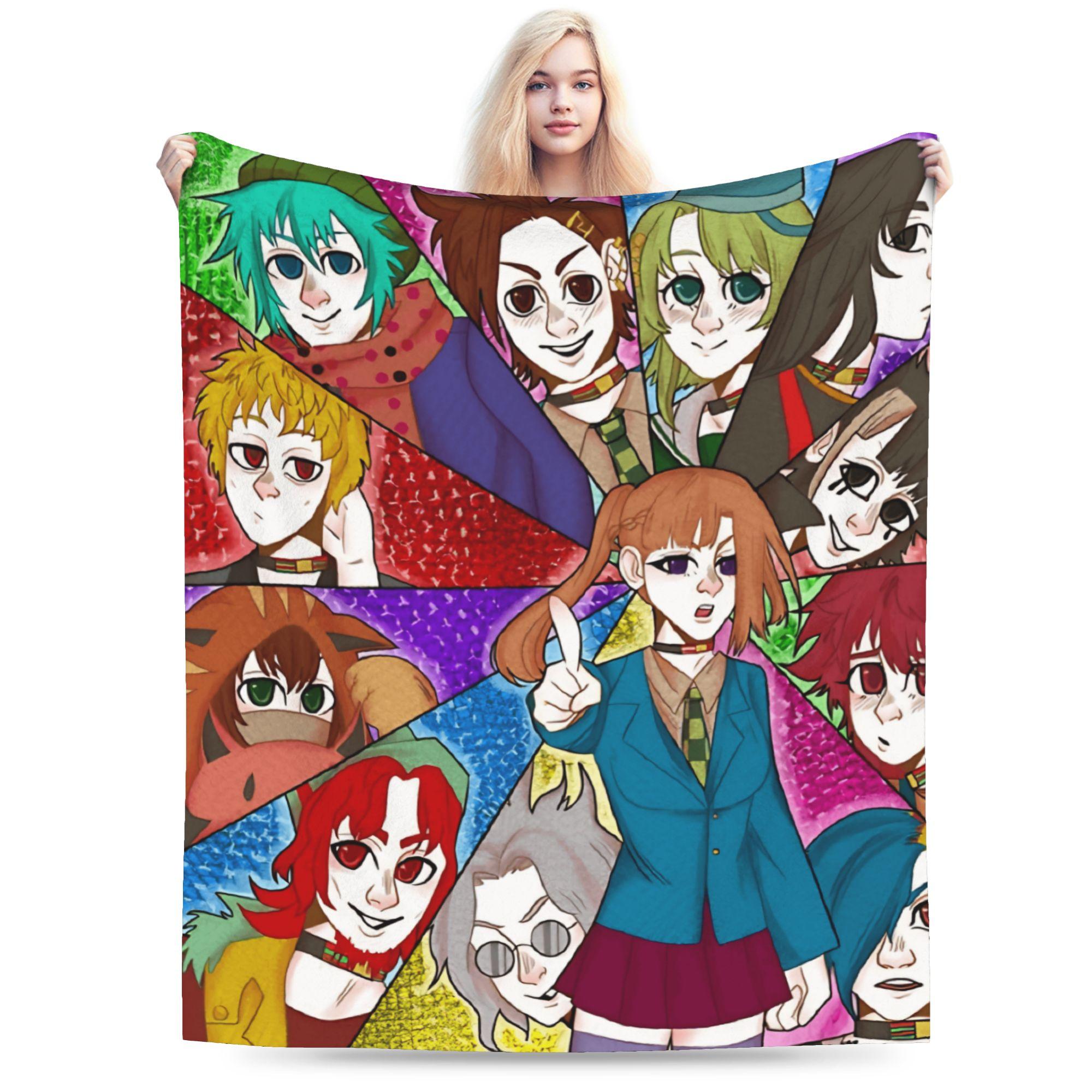 Super Soft Blanket Students Airplane Travel Shin TsukimiKanna Kizuchi Art Throw Blanket Your Turn To Die Bedspread Sofa Bed 30x40in