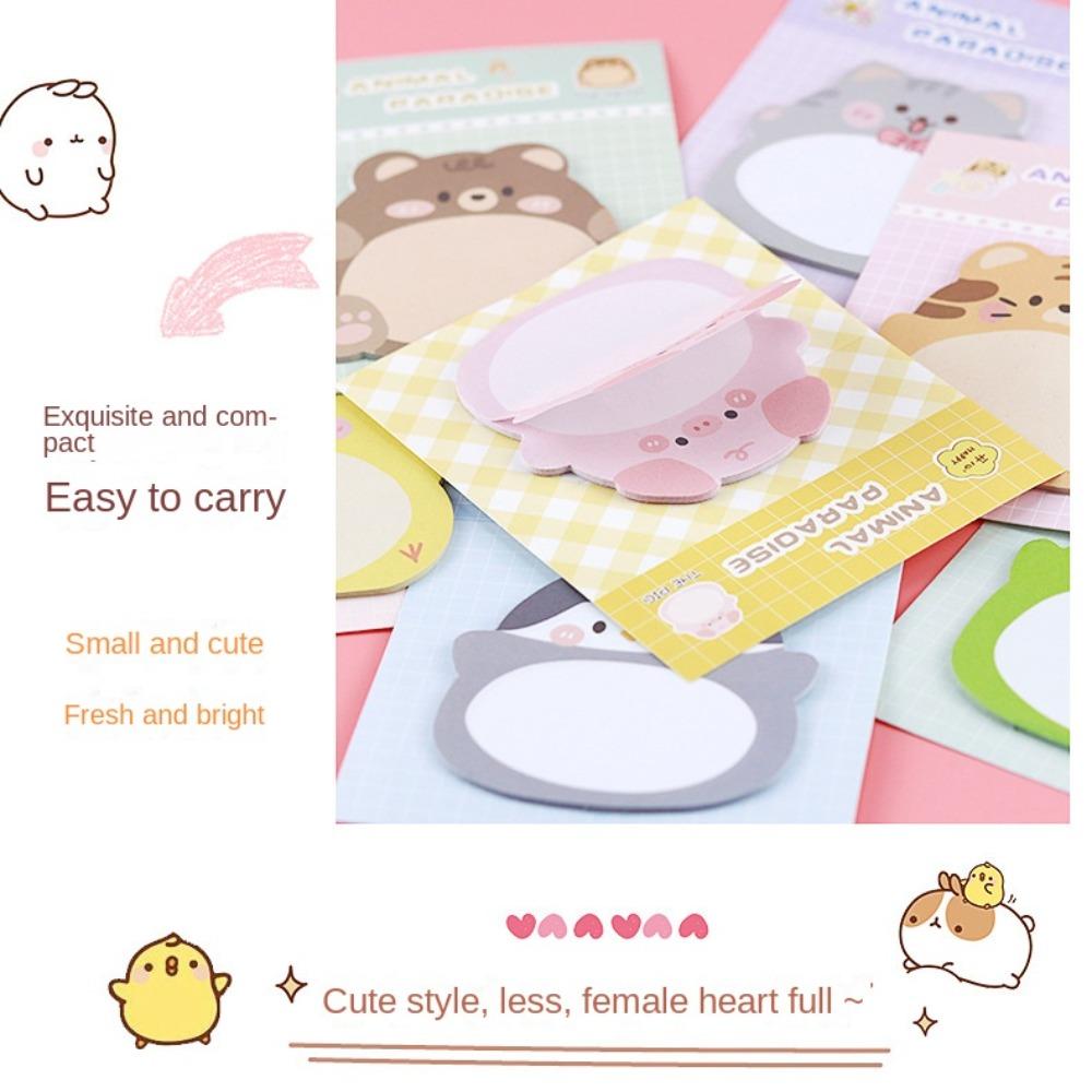 Thickened Stickers Cartoon Adhesive Memo Pads Notepad Creative Thickened Stickers  Stationery