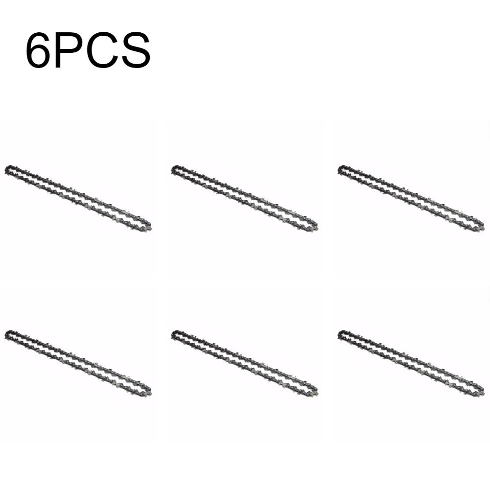 

12-дюймовая металлическая цепь для бензопилы, 45 ведущих звеньев, цепь для электрической бензопилы, шаг 3/8 дюйма, аксессуар для электропилы для резки древесины и веток