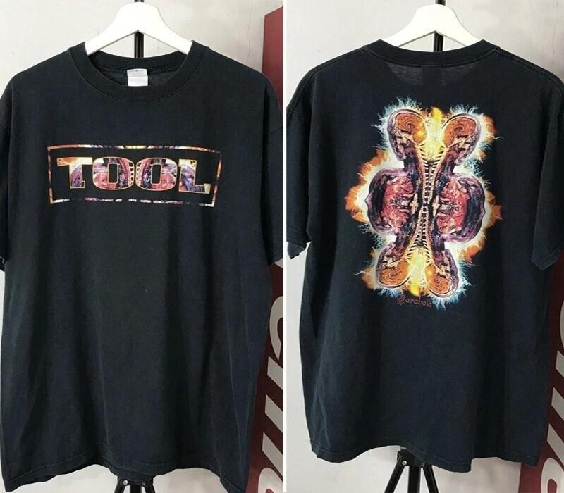 Tool Band Parabola Tour 2 Side Black T shirt Retro Style Vtg Men Women S-5XL Unisex T-Shirt XXXL