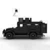 MOC Urban Speed Off road VehicleCreative Panda Police Car Model DIY Kids Puzzle  Building Block Set Assembly Toys Birthday Gift