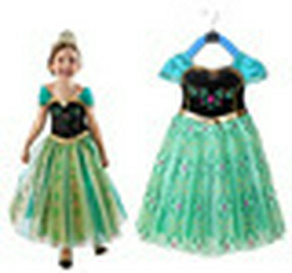 

Girls Green Pleated Mesh Summer Party Dress: Anna Princess Style 150 cm