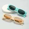  Small Rectangle Sunglasses Women Retro Candy Color Shades UV400 Men Trending Rivets Sun Glasses