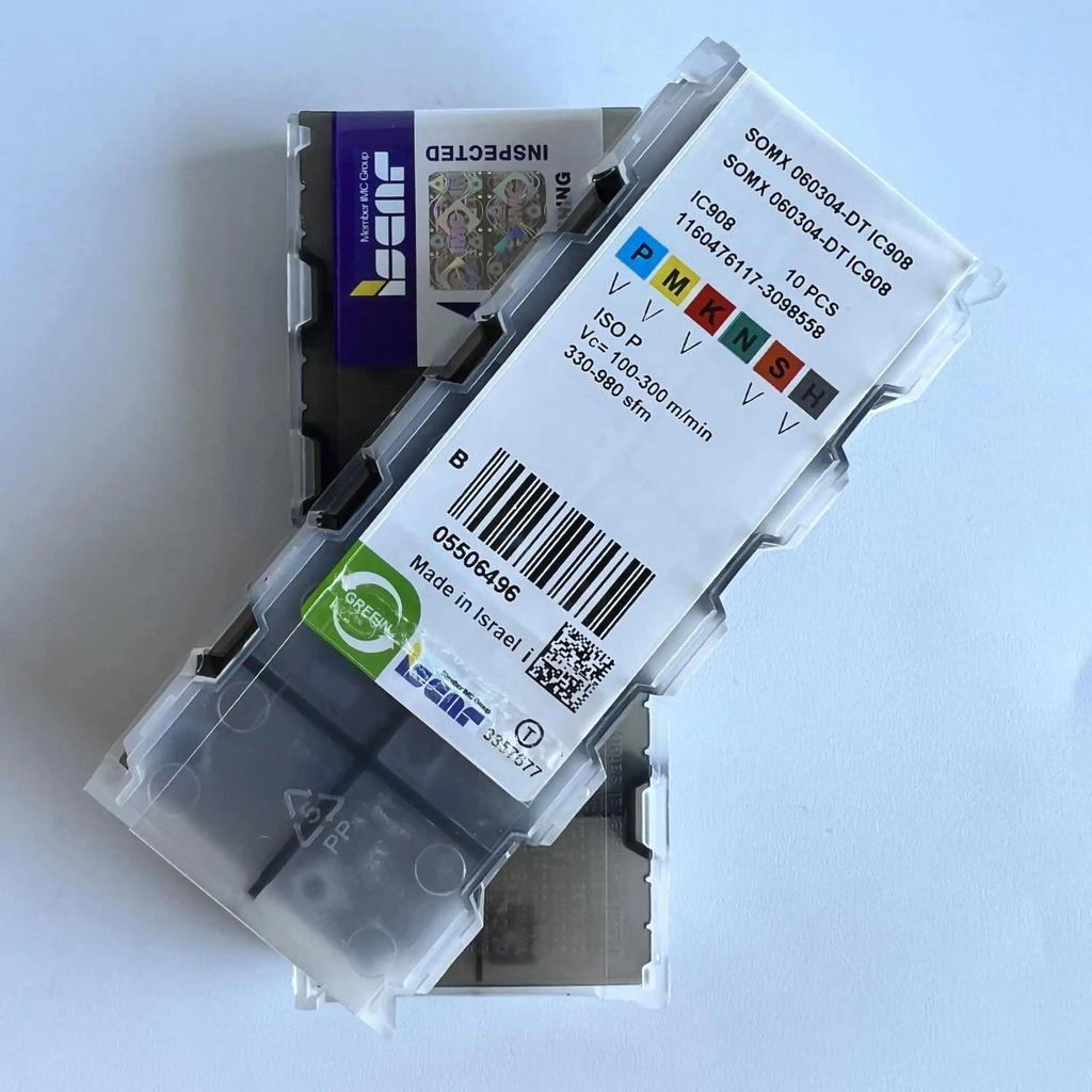 ISCAR / SOMX060304-DT IC908 /Industrial indexable Carbide Inserts 10 PCS