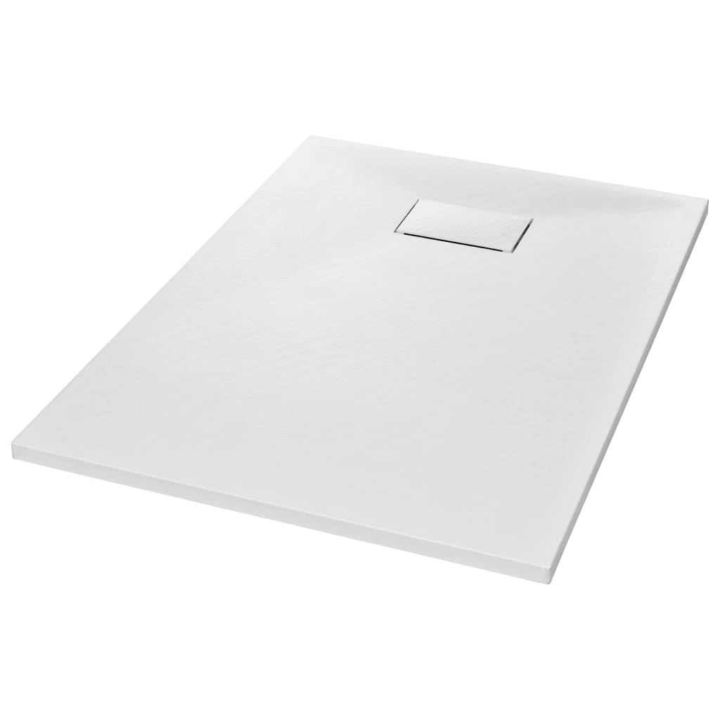 Vidaxl Shower Tray, SMC, White, 100 X 70 Cm
