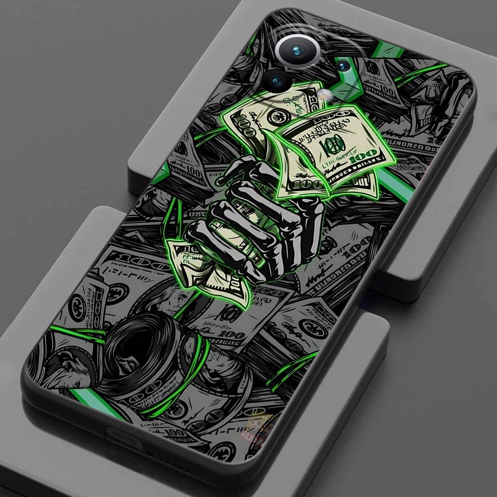Winking Money Dollars For Xiaomi 15T 11T 12T 13T 14T Pro 11 Lite 15 Phone Case Mi POCO X7 X8 M7 F7 Pro F8 Ulra F6 M6 X5 X6 Cover