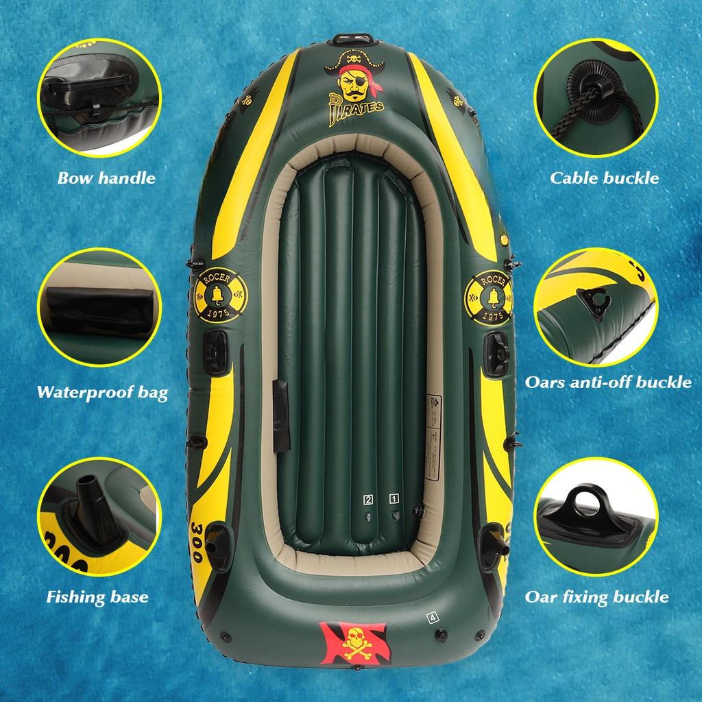 2 Person 3 Layer 180KG PVC 110 Silk laminated kayak Rowing Canoe Load Sport Race PVC Inflatable boat Inflatable Fishing Boats