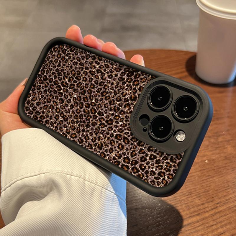 Popular Leopard Print Pattern Silicone Soft Phone Case For iPhone 17 Pro Max 11 12 13 14 15 16 Plus X XR XS Max 16E 17 Air Cover