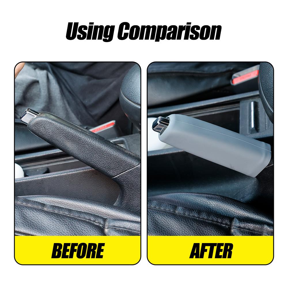 Hand Brake Set Universal Car Handbrake Sleeve Silicone Gel Cover Anti-Skid Auto Parking Brake Soft Silicone Handbrake Cover