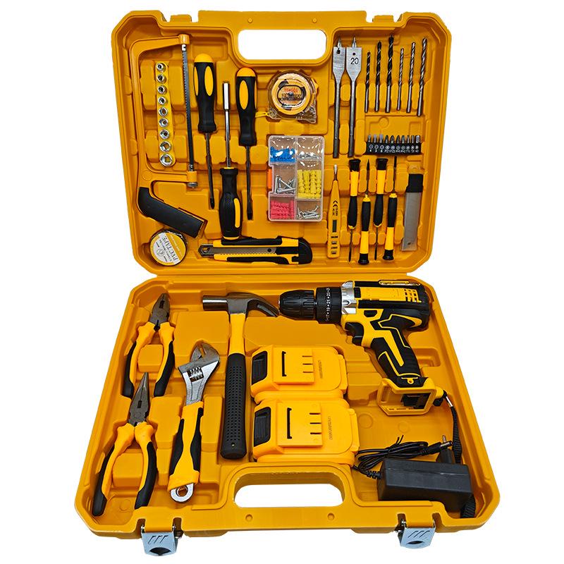 High-Power Cordless Lithium Drill & Multifunctional Electric Screwdriver Set