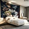 Tapeçaria de Parede Death Note Pendente Estético de Parede Manta de Tecido Impressa Tapeçarias Decorativas Para Quarto Sala de Estar Decoração de Casa