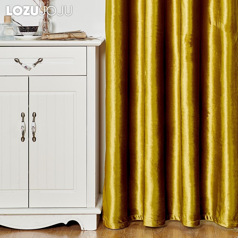 1PC LOZUJOJU 70-80% Blackout Italian Velvet Solid Color Versatile Curtains for Living Room Bedroom Home Decor