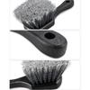 Short Handle Tire and Wheel Brush for Car Rim, Soft Bristles for Gentle Washing, Efficiently Cleans Tires