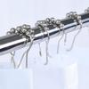 Metal Five-Bead Curtain Rings with Ball Bearings - Shower Curtain Accessories
