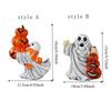 3D Sculpture Ghost Sculpture Cartoon Halloween Figurine Funny Ghost Statue  Office