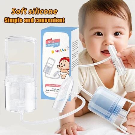 Manual Baby Nose Aspirator Hand Suction Device with Powerful Extraction Non Electric Compact Design for Infant Toddler Nasal Care