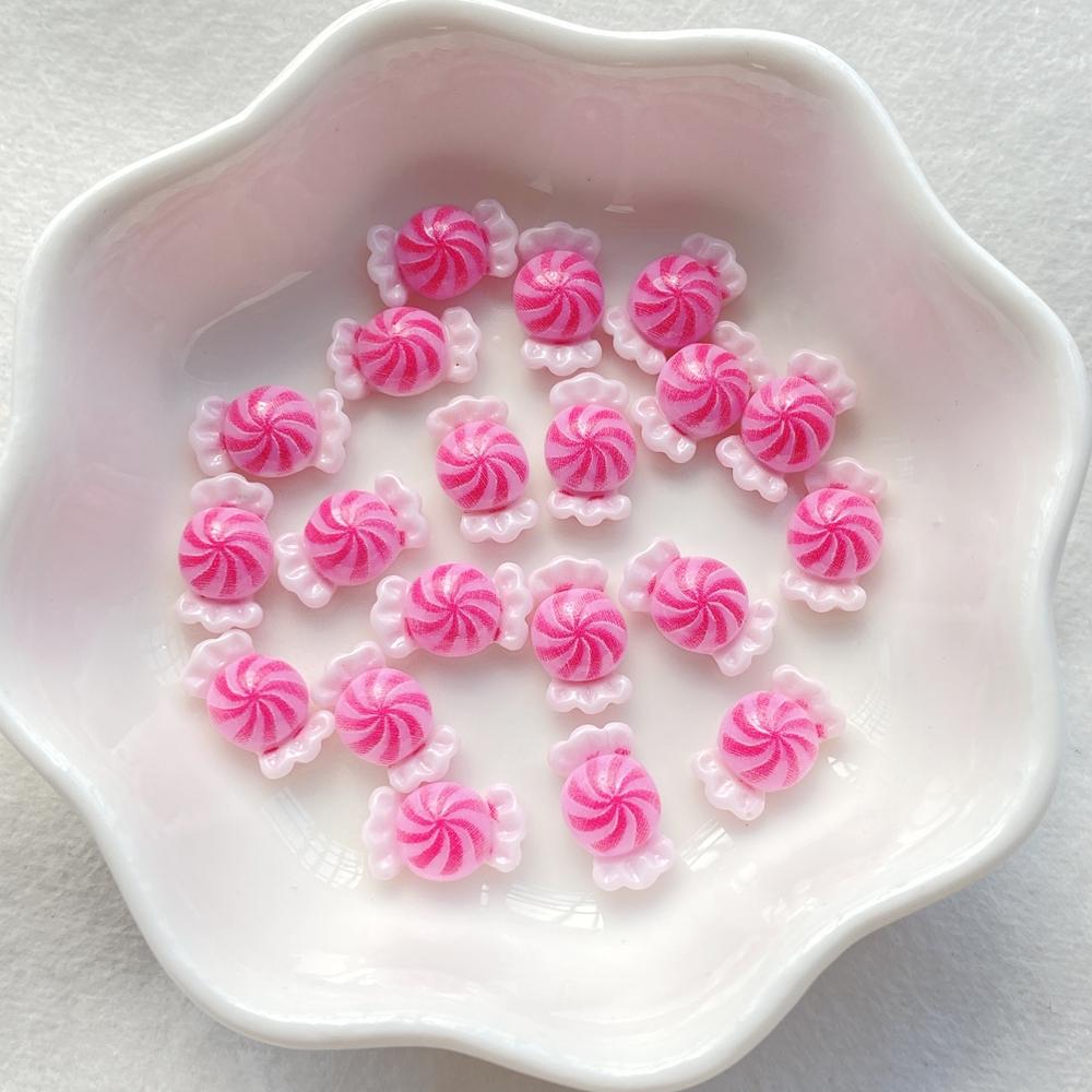 30Pcs New Mixed Nail Art Resin Colorful Candies Designer Charms Rhinestones DIY Craft For Nail 3D Decorations