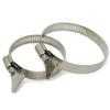 304 Stainless Steel Water Pipe Clamp Trachea Clamp Fixed Locking Clamp with Handle Throat Hoop Hand Twist Pipe Hoop Oil Pipe