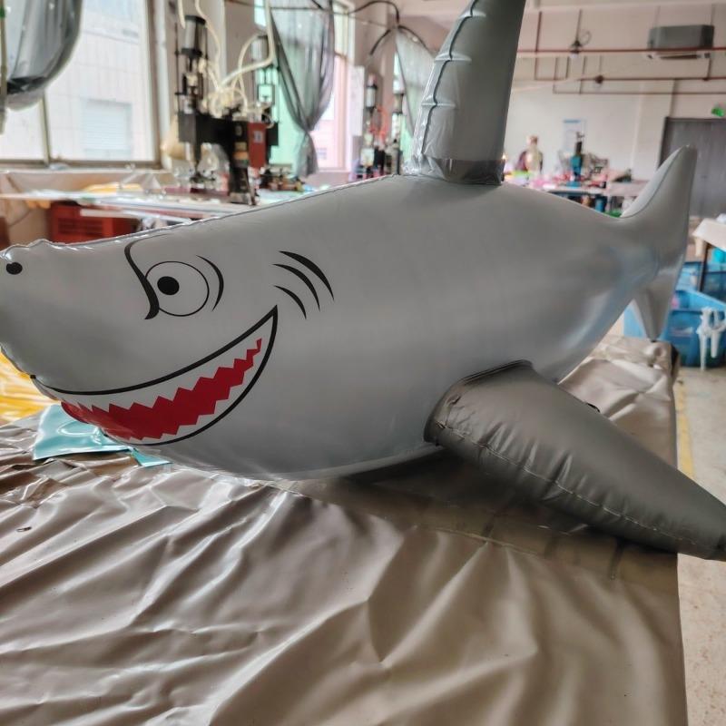 New Inflatable Toys Shark Swimming Ring Simulation Animal Children's Toy Mount Thickened Water Surfing Artifact Inflatable Toy