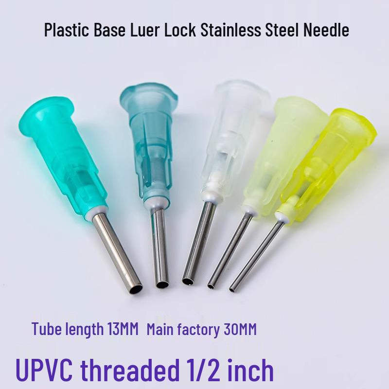 Ac Dispensing Baionetă din Oțel Inoxidabil - Duza Injector de Adeziv cu Cap Plat, Specificații Multiple