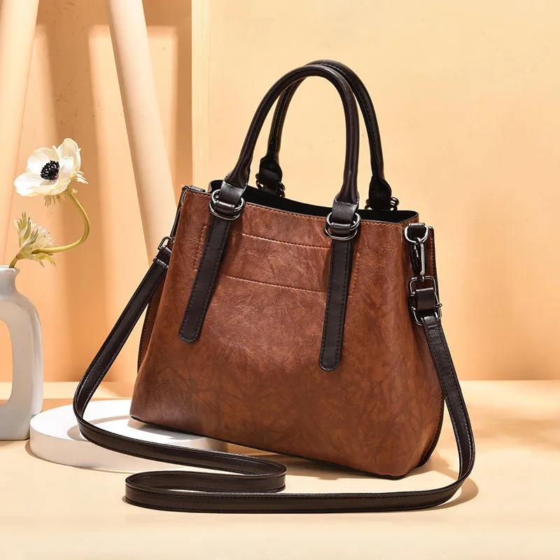 Women PU HandBag Women Belt Single Shoulder Bags Casual Totes Solid Color Soft Messenger Bag