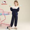 Hello Kitty Girls' Autum 2024 New Set of Kidsren's Sports and Leisure Two-Piece Set for Girls, Trendy and Cool
